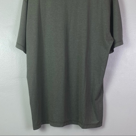 Vuori 2XL ARMY HEATHER GREEN Short Sleeve Tradewind Performance Tee T-Shirt - Picture 7 of 9